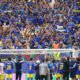 primer gol mundialista — Los jugadores de Curazao celebran su victoria en el Mundial ante la ovación de sus aficionados en las gradas. Foto de: LAPRESSE