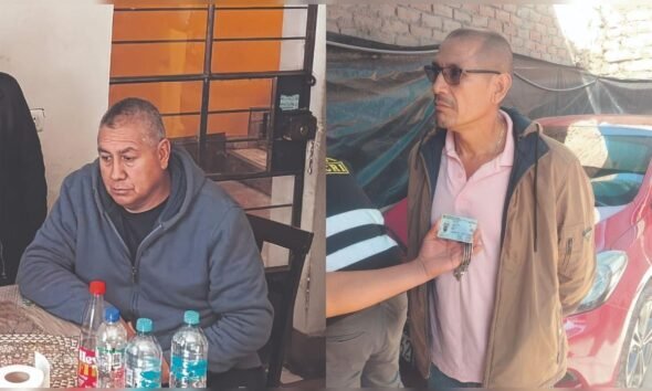 Detienen comandante Criminalística — El jefe policial de Ayacucho, señalado por proveer armas y municiones a narcos del VRAEM, es fotografiado en el contexto de la investigación. Foto de: La República