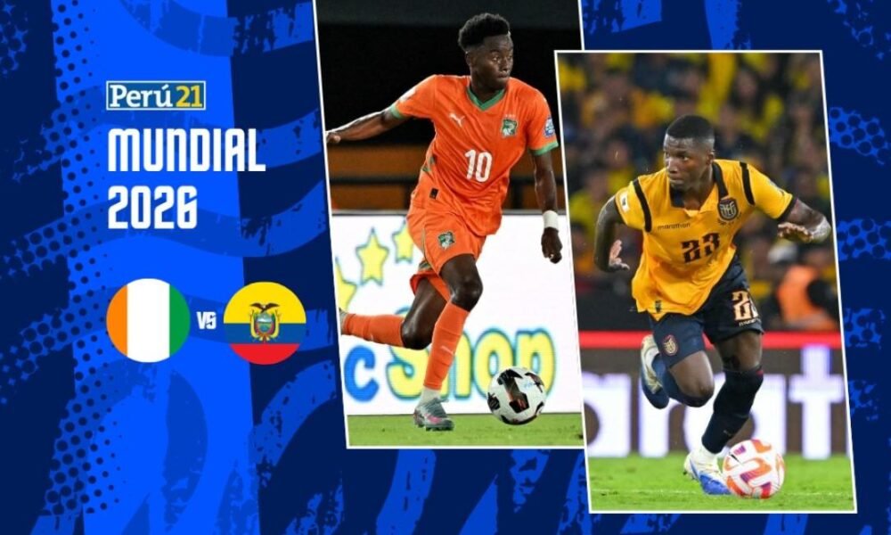 empate sin goles — Jugadores de las selecciones de Costa de Marfil y Ecuador en acción durante el torneo previo al Mundial 2026. Foto de: Perú21