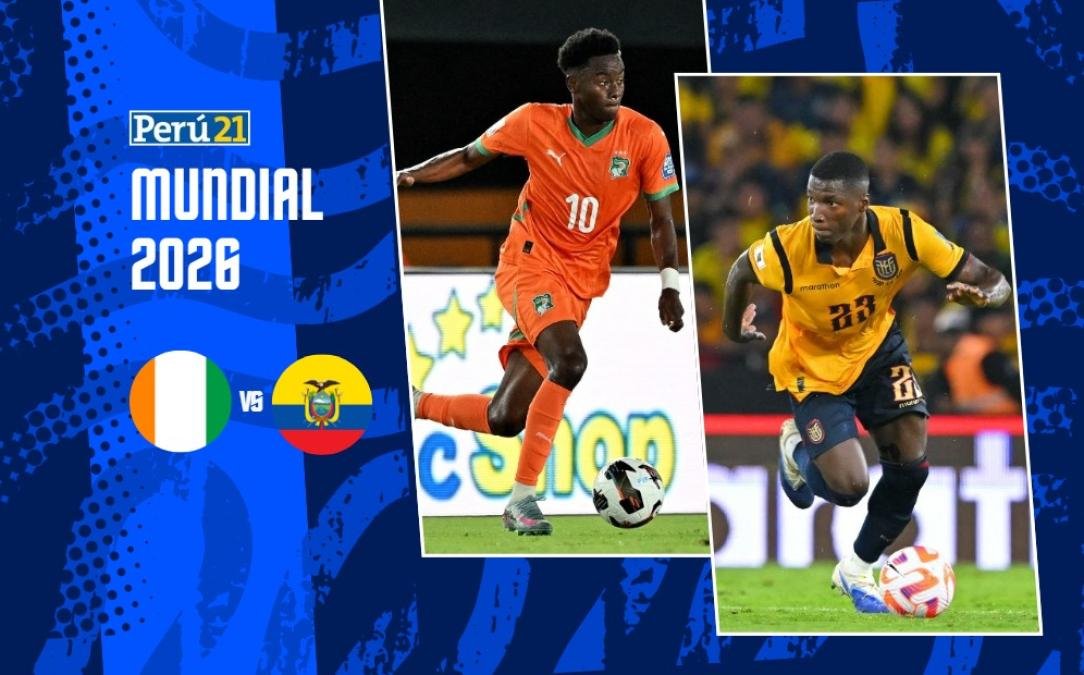 empate sin goles — Jugadores de las selecciones de Costa de Marfil y Ecuador en acción durante el torneo previo al Mundial 2026. Foto de: Perú21