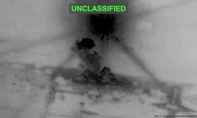 infraestructuras militares — Imagen de satélite que muestra los ataques aéreos de Estados Unidos tras el incidente en el estrecho de Ormuz. Foto de: U.S. Central Command/Handout/REUTERS