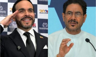 elección presidencial — Un montaje de dos fotografías muestra al exmandatario colombiano Iván Duque a la izquierda y al líder paquistaní Imran Khan a la derecha. Foto de: Perú21