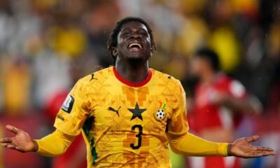 Ghana gana dramáticamente — El jugador Caleb Yirenkyi celebra tras anotar el gol de la victoria para Ghana contra Panamá en el Mundial. Foto de: Kevin Sousa/Reuters