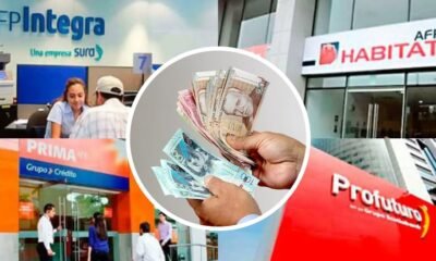 retiros extraordinarios — Logotipos de las administradoras Integra y Habitat junto a billetes de moneda nacional en el contexto del debate sobre retiros de fondos previsionales. Foto de: Gestión