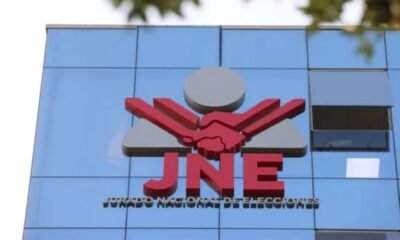 JNE amplía plazo — El logotipo del Jurado Nacional de Elecciones (JNE) en la fachada de su sede institucional. Foto de: Gestión