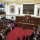 entrega credenciales — Representantes del Congreso de la República participan en una sesión oficial en el recinto parlamentario. Foto de: La República
