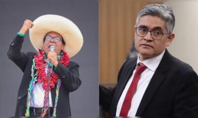 distancia José Domingo Pérez — José Domingo Pérez aparece en una imagen comparativa junto a un hombre con sombrero y guirnaldas de flores. Foto de: La República