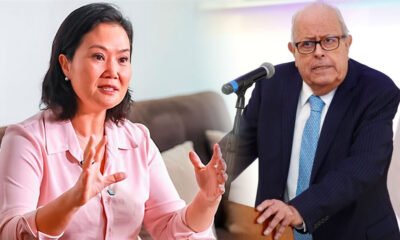 audiencia Keiko Fujimori Julio — Keiko Fujimori y el presidente del Banco Central de Reserva, Julio Velarde, en una composición que ilustra la posible solicitud de audiencia. Foto de: Exitosa Noticias