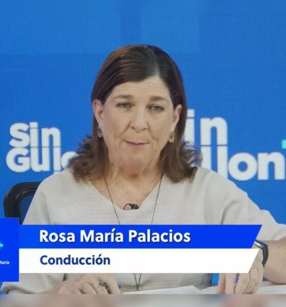 La periodista Rosa María Palacios durante su programa en el canal LR+, donde analiza la situación política de Keiko Fujimori. Foto de: La República