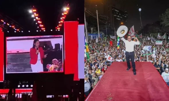Keiko Fujimori — Imagen de la cobertura sobre Cierres de campaña: Fujimori: «será un gobierno tecnocrático». Sánchez: «restabl. Foto de: El Búho