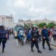 patrimonio cultural — Agentes de tránsito y policías patrullan el Centro Histórico de Lima para controlar el flujo vehicular ante posibles movilizaciones. Foto de: Exitosa Noticias
