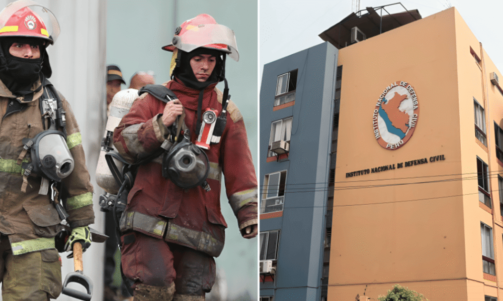 maltrato sistemático — Bomberos y personal de rescate en Perú trabajan bajo protocolos del Instituto Nacional de Defensa Civil (Indeci). Foto de: Exitosa Noticias