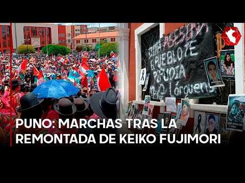 Keiko Fujimori — Se observa un banner gráfico con el texto «buhocomunidad» sobre un fondo abstracto o degradado. Foto de: El Búho