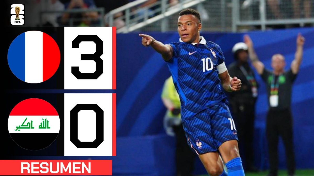 Mbappé anota doblete — Kylian Mbappé celebra con determinación tras marcar un gol decisivo en el encuentro contra Arabia Saudita. Foto de: Marca