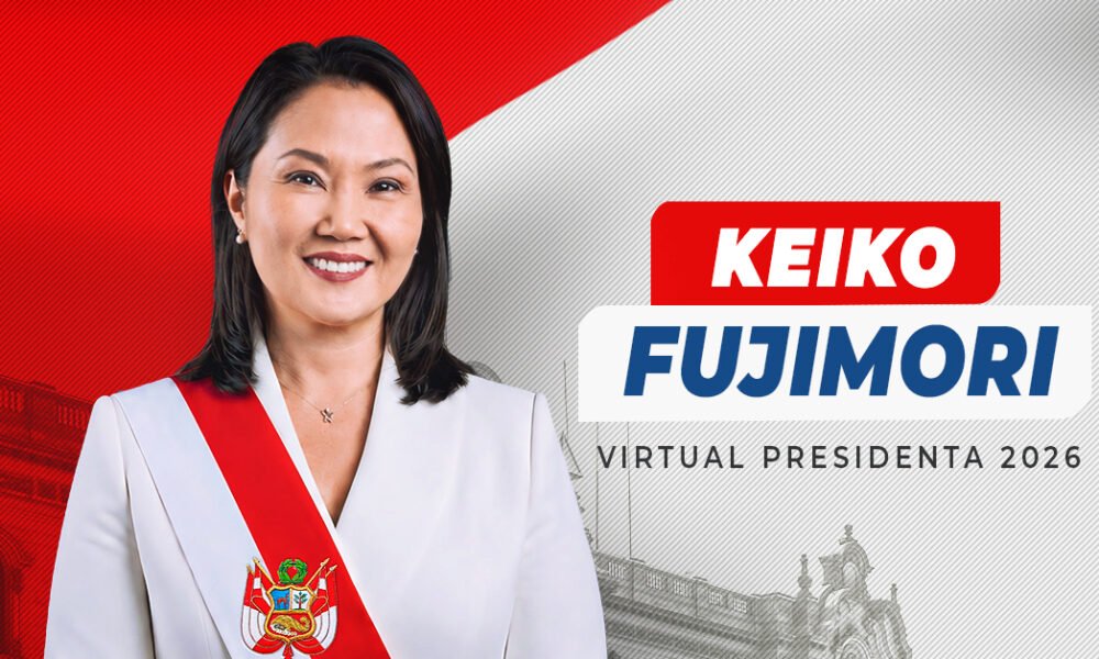 segunda vuelta electoral — Keiko Fujimori aparece en una gráfica promocional tras obtener el 50.135% de los votos y convertirse en virtual presidenta del Perú. Foto de: Exitosa Noticias