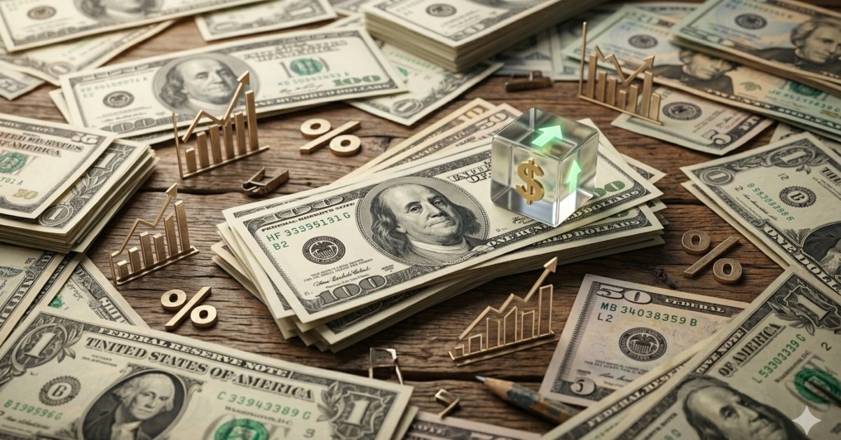 precio dólar hoy Perú — Representación gráfica de billetes de dólares y símbolos financieros que ilustran la fluctuación del tipo de cambio en el mercado peruano. Foto de: Exitosa Noticias