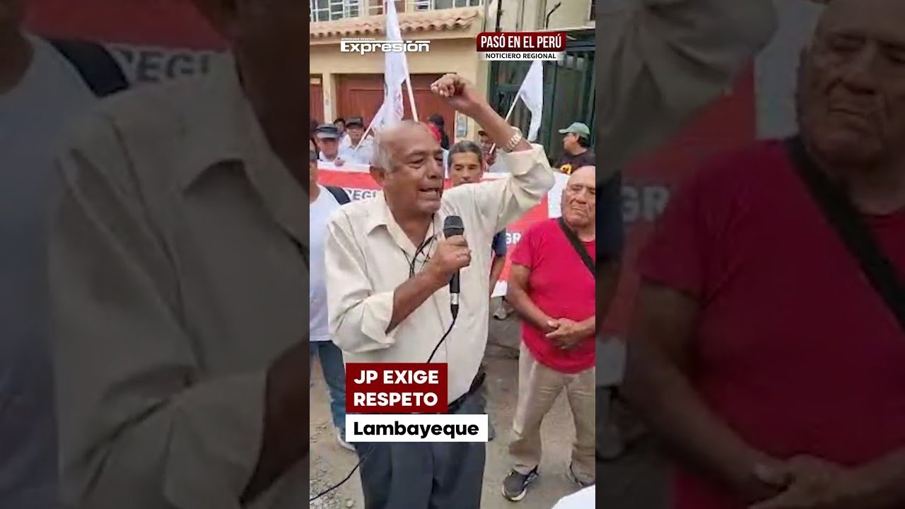 protesta militantes JP Lambayeque — Imagen de la cobertura sobre Lambayeque: Militantes de JP exigen respeto al voto tras resultados electorales . Foto de: El Búho