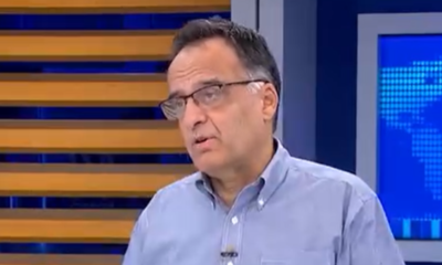 economía global — Francisco Belaunde analiza la situación del estrecho de Ormuz durante una entrevista televisiva. Foto de: Perú21