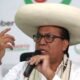 Roberto Sánchez habla en una rueda de prensa en Lima para denunciar presunto fraude en las elecciones presidenciales de Perú. Foto de: Paolo Aguilar (EFE