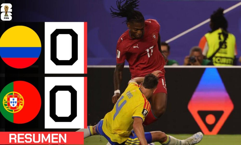 Selección Colombia — El jugador de la selección de Portugal en acción durante un encuentro contra Colombia. Foto de: Marca