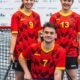San Lorenzo — Los jugadores Sara Martínez, Astrid Olson y Adrián Íñigo representan a la selección española de floorball en el Mundial. Foto de: Marca