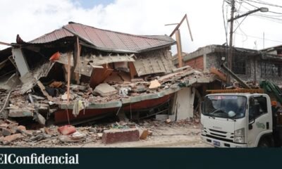 Una vivienda colapsada por los sismos en El Junquito, Venezuela, muestra los daños estructurales en las construcciones del país. Foto de: EFE/Ronald Peña R