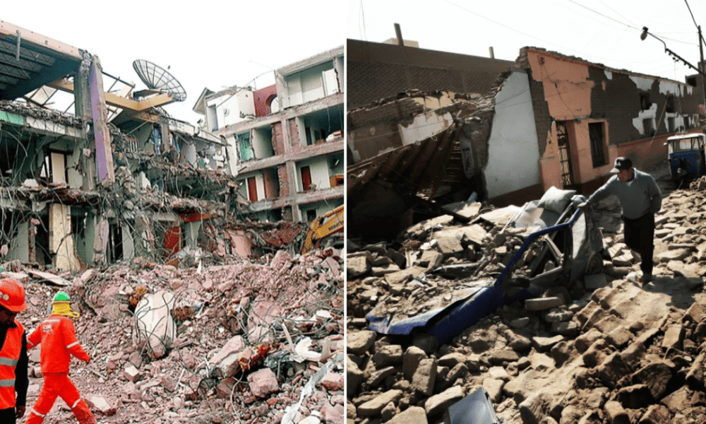 terremoto riesgo Lima Chorrillos — Residuos de edificios colapsados tras sismos en Perú muestran la vulnerabilidad de infraestructuras urbanas ante posibles terremotos de gran magnitud. Foto de: Exitosa Noticias