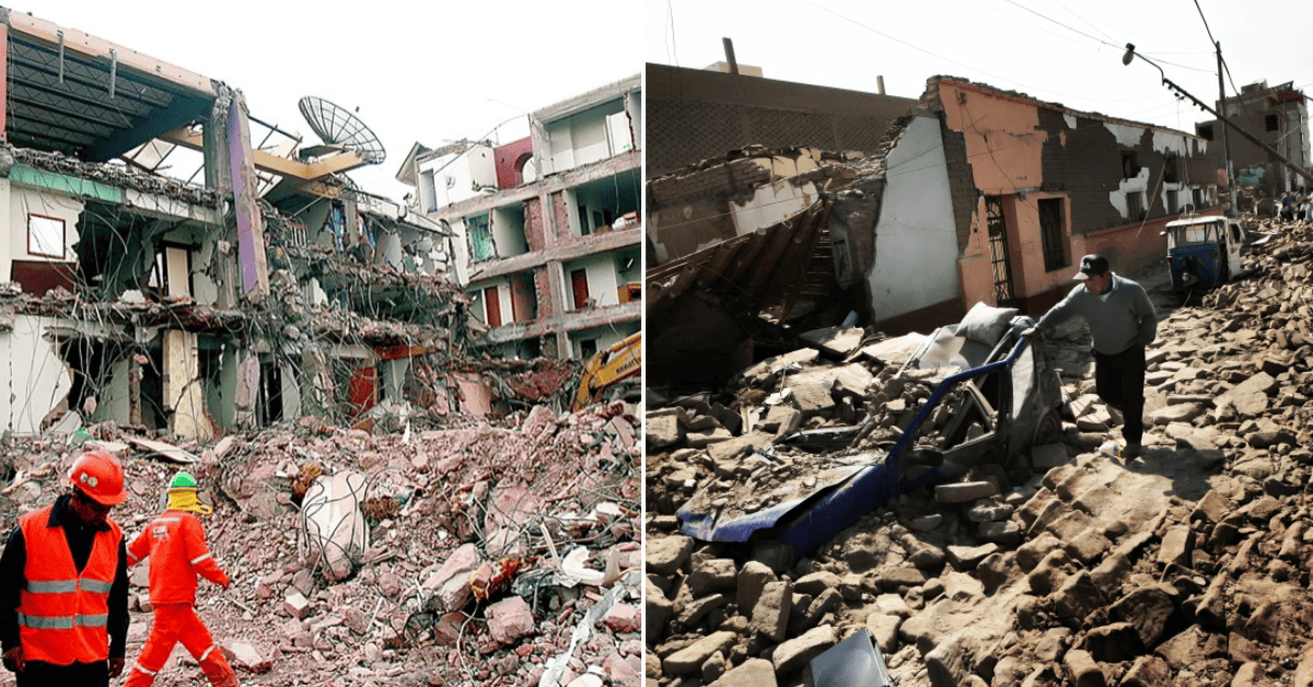 terremoto riesgo Lima Chorrillos — Residuos de edificios colapsados tras sismos en Perú muestran la vulnerabilidad de infraestructuras urbanas ante posibles terremotos de gran magnitud. Foto de: Exitosa Noticias