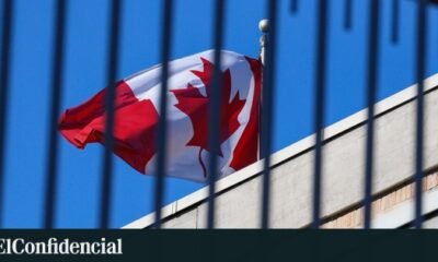La bandera de Canadá ondea tras un tiroteo en Montreal que dejó tres muertos, incluido un oficial de policía. Foto de: EFE
