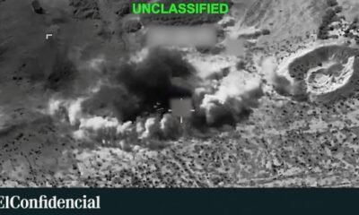 ofensiva militar — Imagen satelital que muestra una explosión de gran magnitud en una zona desértica como parte de la ofensiva contra objetivos militares iraníes. Foto de: Reuters