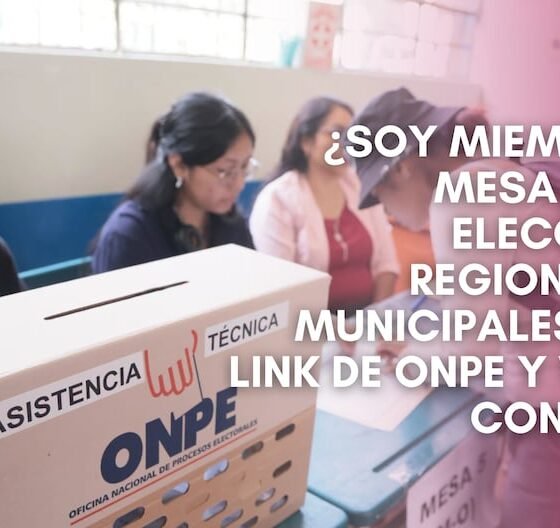 Personas en un centro de votación con una urna de la ONPE para las elecciones regionales y municipales. Foto de: Gestión