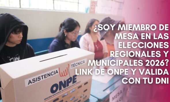 Personas en un centro de votación con una urna de la ONPE para las elecciones regionales y municipales. Foto de: Gestión