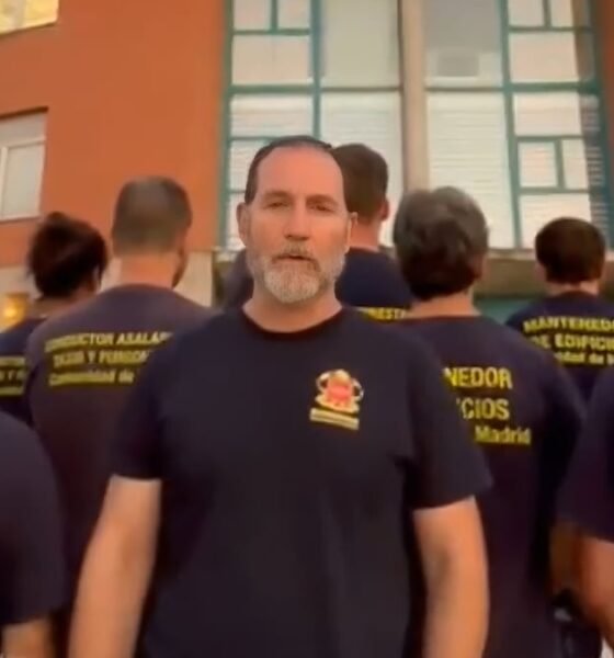 bomberos forestales Madrid — Bomberos forestales de la Comunidad de Madrid expresan su descontento ante las condiciones laborales y el conflicto en medio de una emergencia. Foto de: El País