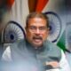 Dharmendra Pradhan — El ministro de Educación de la India es captado en una conferencia durante las protestas que motivaron su renuncia. Foto de: CNN en Español
