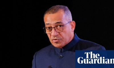 Tomé Príncipe — El presidente de Santo Tomé y Príncipe, Carlos Vila Nova, habla en un podio durante el periodo previo a las elecciones presidenciales. Foto de: The Guardian
