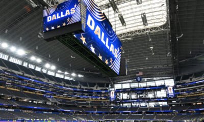 AT&T Stadium — Vista del interior de un estadio en Dallas preparado para los partidos de la Copa del Mundo. Foto de: EFE