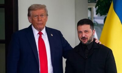 Estados Unidos — Donald Trump y Volodímir Zelenski se encuentran en un encuentro oficial durante el conflicto entre Rusia y Ucrania. Foto de: Infobae