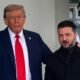 Estados Unidos — Donald Trump y Volodímir Zelenski se encuentran en un encuentro oficial durante el conflicto entre Rusia y Ucrania. Foto de: Infobae