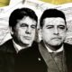 acción penal — Retratos de figuras mediáticas sobre un fondo de documentos legales que simbolizan la crisis del periodismo y la libertad de prensa. Foto de: IDL-Reporteros