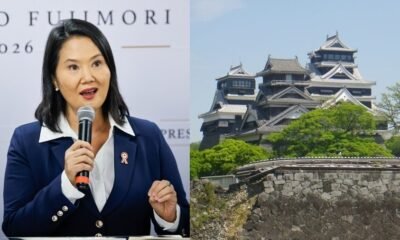Keiko Fujimori — La presidenta electa de Perú es invitada por la prefectura de Japón a visitar el castillo de Matsue. Foto de: El Búho