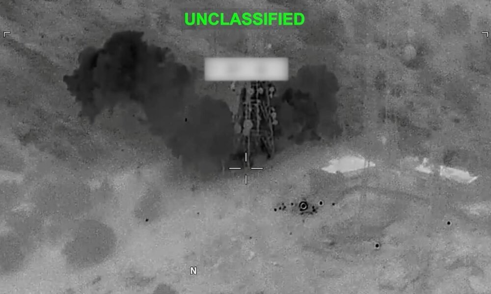 soldados estadounidenses — Imagen de satélite que muestra una instalación militar tras un ataque en Jordania relacionado con las tensiones entre Irán y Estados Unidos. Foto de: U