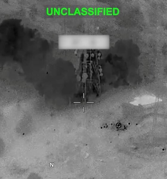 soldados estadounidenses — Imagen de satélite que muestra una instalación militar tras un ataque en Jordania relacionado con las tensiones entre Irán y Estados Unidos. Foto de: U
