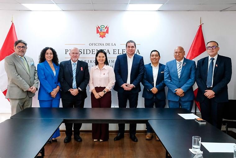 Keiko Fujimori se reúne con autoridades locales para coordinar medidas ante la inseguridad y los efectos del fenómeno de El Niño. Foto de: El Peruano
