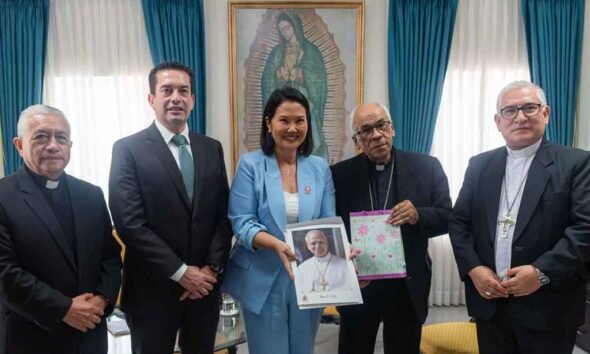 visita del Papa — Keiko Fujimori se reúne con obispos peruanos para coordinar los detalles del próximo viaje del Papa León XIV. Foto de: ACI Prensa