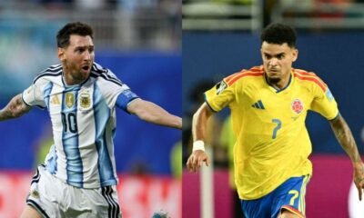 Mundial 2026 Argentina — Lionel Messi y James Rodríguez representan a las selecciones de Argentina y Colombia en el contexto del fútbol internacional. Foto de: CNN en Español