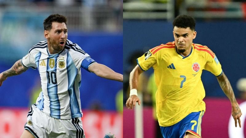 Mundial 2026 Argentina — Lionel Messi y James Rodríguez representan a las selecciones de Argentina y Colombia en el contexto del fútbol internacional. Foto de: CNN en Español