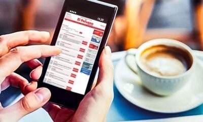 normas legales peruano — Una persona consulta las normas legales vigentes en el diario oficial El Peruano a través de un dispositivo móvil. Foto de: El Peruano