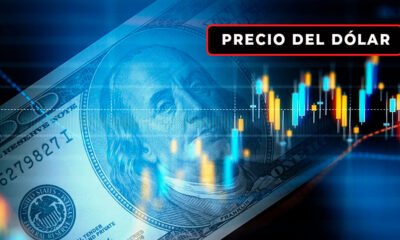precio dólar hoy Perú — Gráfico de fluctuación del tipo de cambio y un billete de cien dólares que ilustra la cotización de la moneda estadounidense en Perú. Foto de: Exitosa Noticias