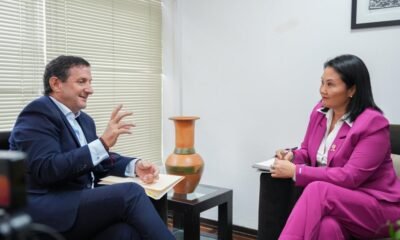 reunión Renzo Reggiardo Keiko — Renzo Reggiardo y Keiko Fujimori se reúnen para coordinar acciones en materia de seguridad ciudadana. Foto de: Perú21