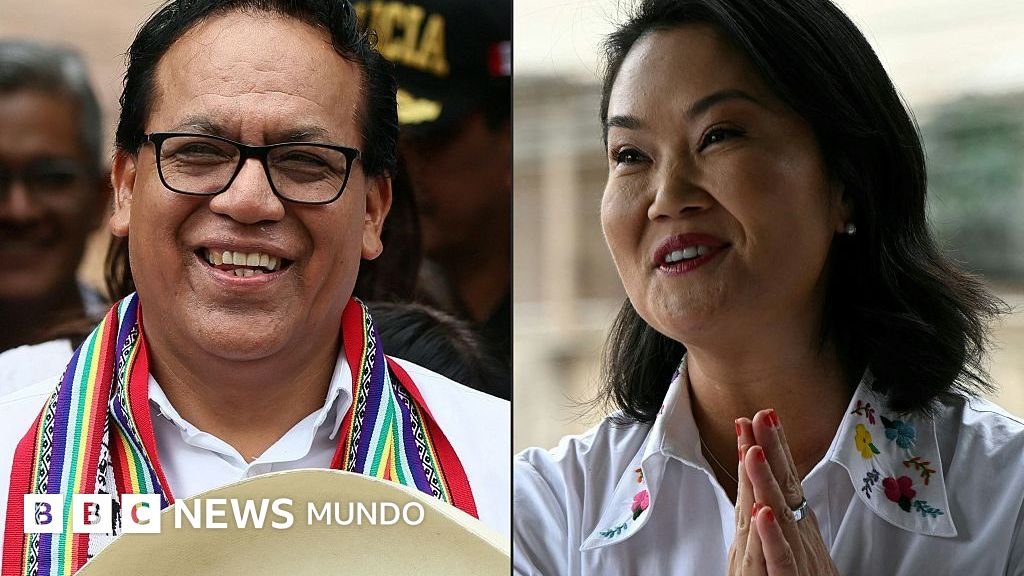 Roberto Sánchez y Keiko Fujimori compiten por la presidencia de Perú en un estrecho recuento de votos. Foto de: Getty Images